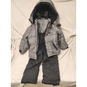 Snozu Boys Snowsuit Set Jacket & Snow Pants Gray Black Size 4T
